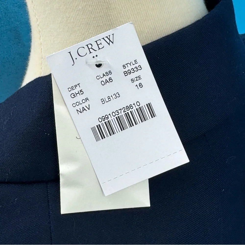 NWT J. Crew Original Schoolboy Black Blazer Size 16